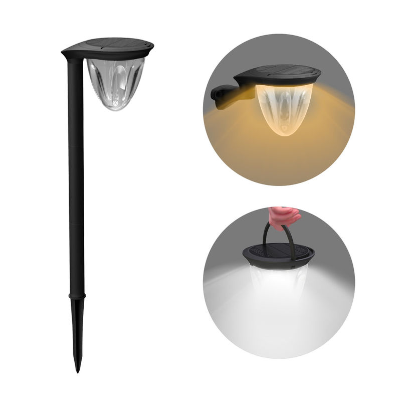 250lm 6V 1.5W Solar Powered Garden Lights Camping 2200mAh With Panel
